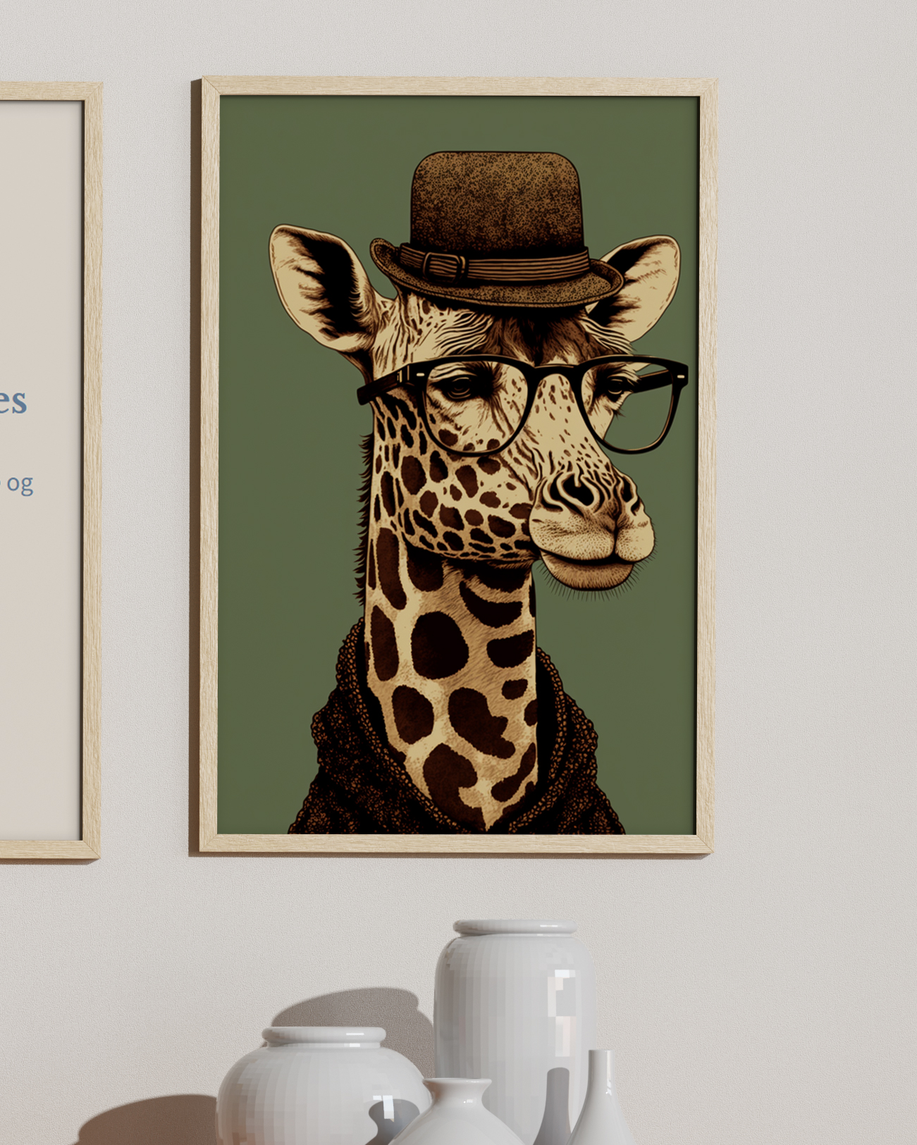 Vores rammer hos PrintFox.dk er af massivt egetræ og med rigtigt glas.