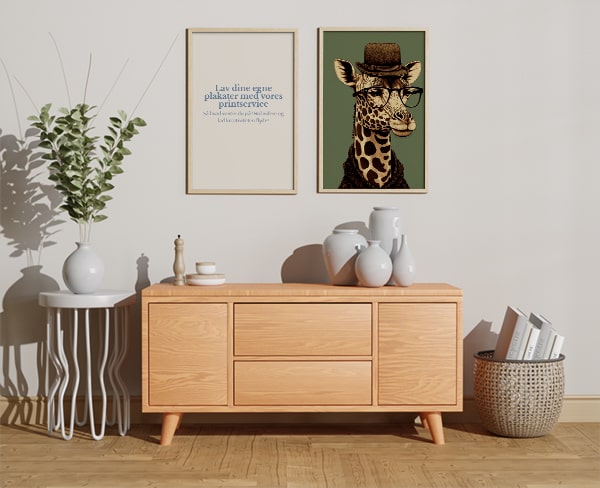 Plakaterne bliver trykt i Danmark på miljøvenligt papir